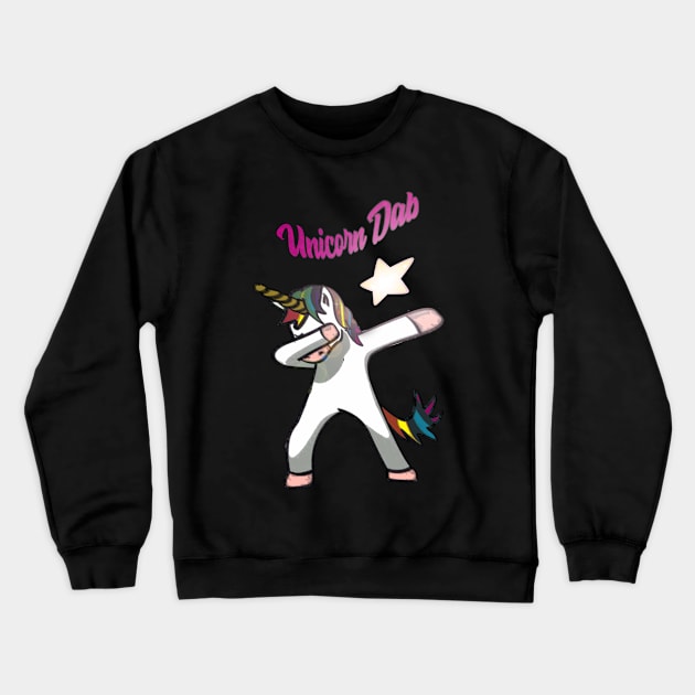 Unicorn DAB Crewneck Sweatshirt by Sharlops